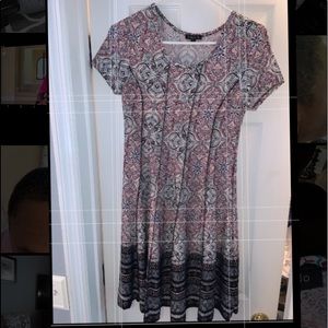 Sami & Jo Multicolored Print T-Shirt Dress